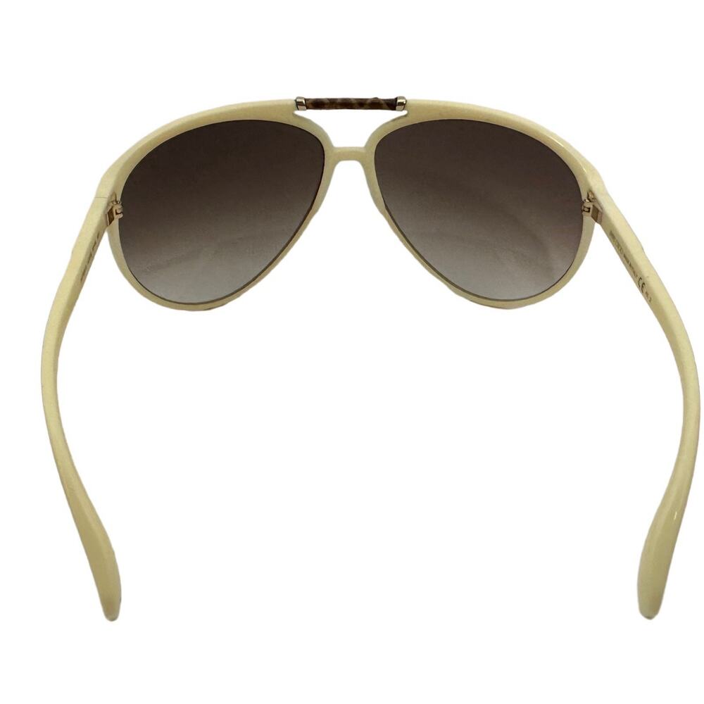 Jimmy Choo Italy Sunglasses Aster/S Beige Large Aviator Pilot Size 65mm Frame - Picture 6 of 6